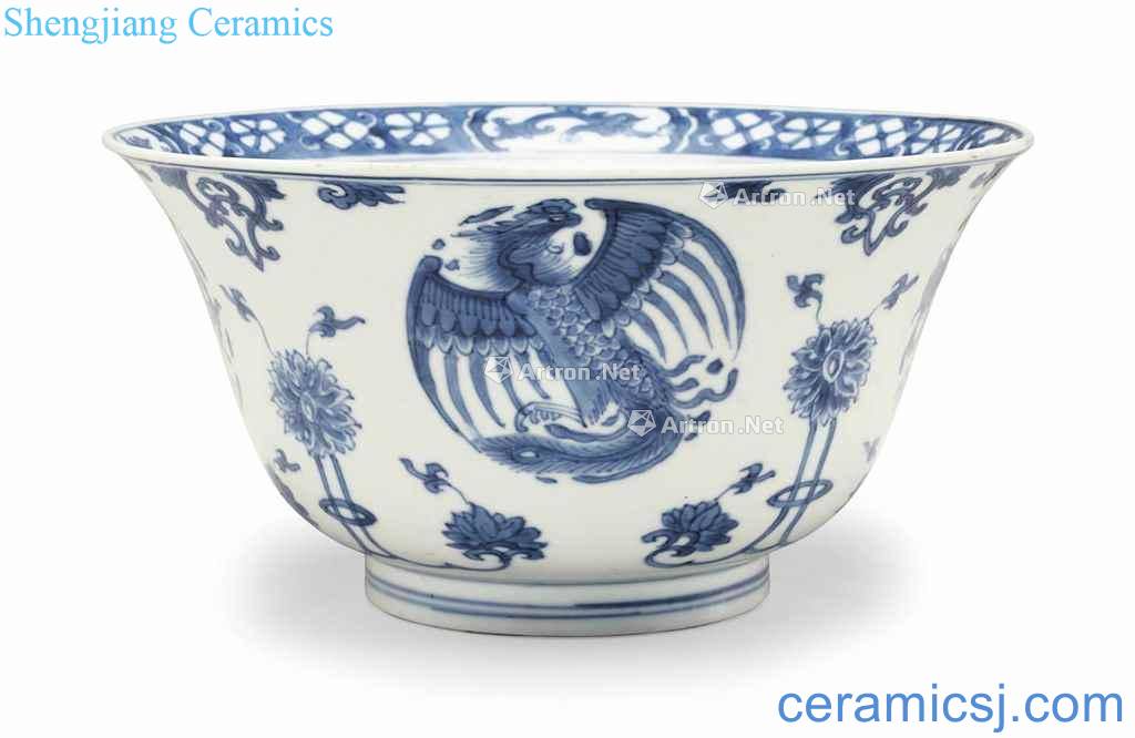 Kangxi period (1662-1722), A BLUE AND WHITE DEEP BOWL