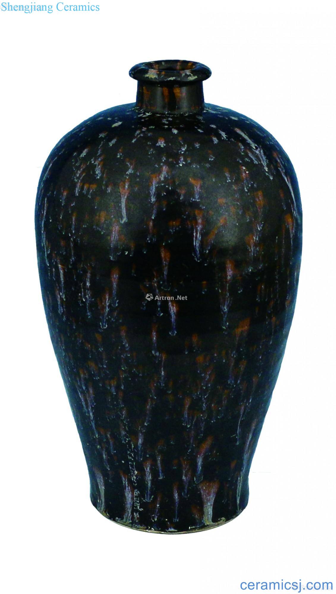 Jizhou kiln hawksbill glaze bottle