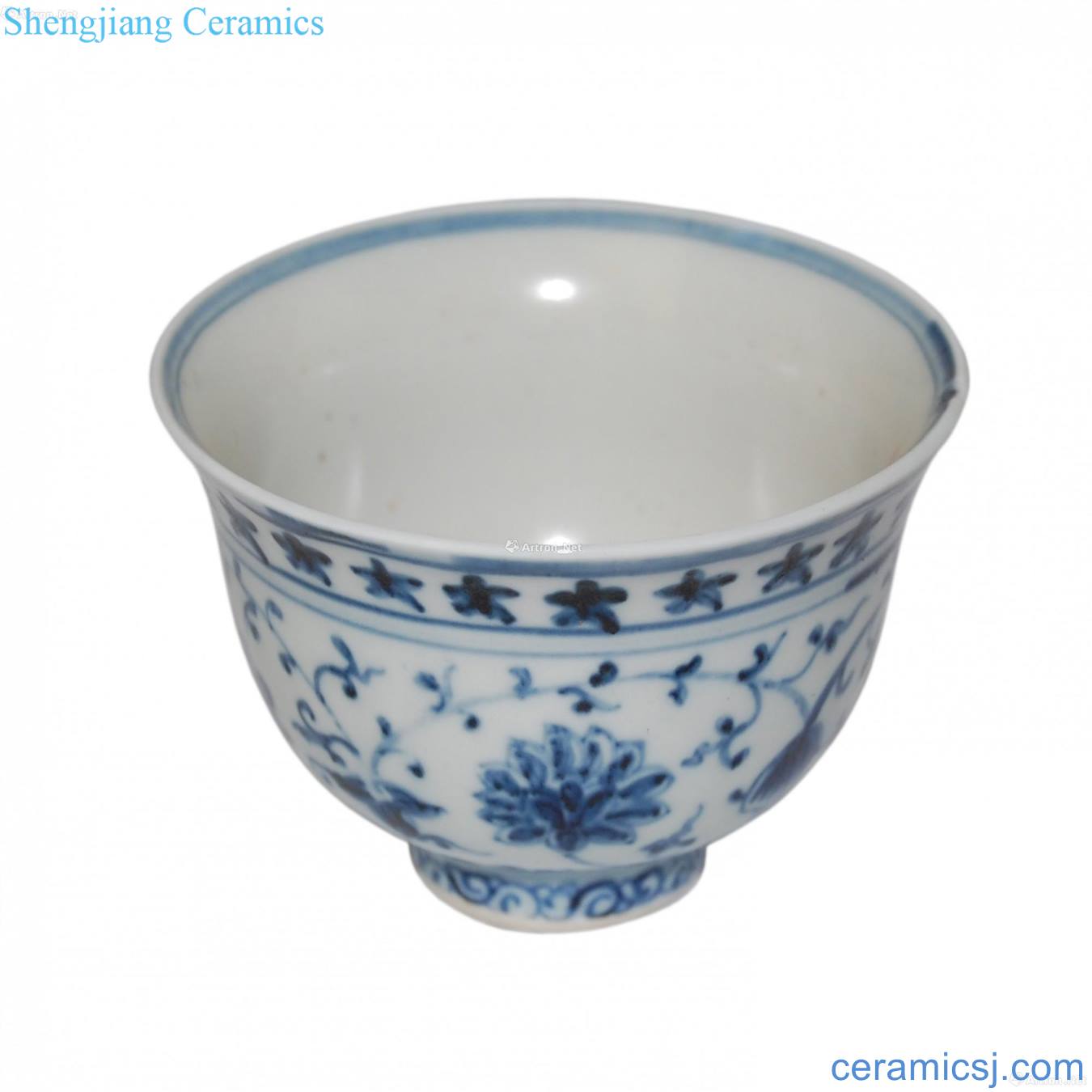 Yongle blue pressure hand cup