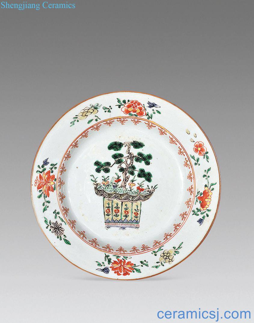 The qing emperor kangxi pine tray