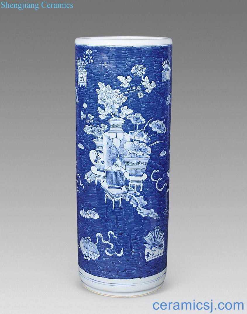 Qing guangxu Blue and white antique quiver