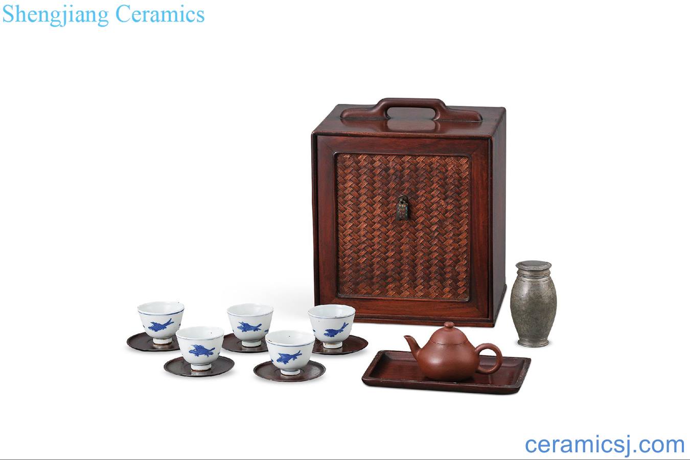 Qing tea set (14) of a set of