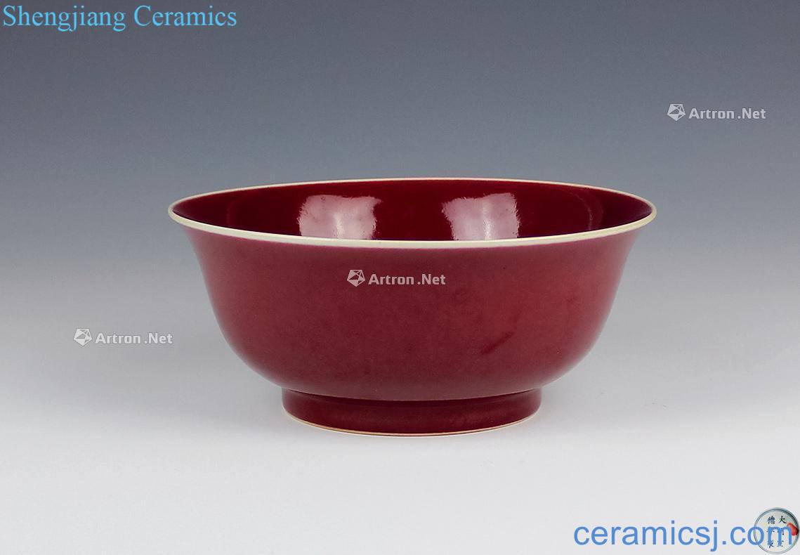 Ming xuande Cowpea red bowl