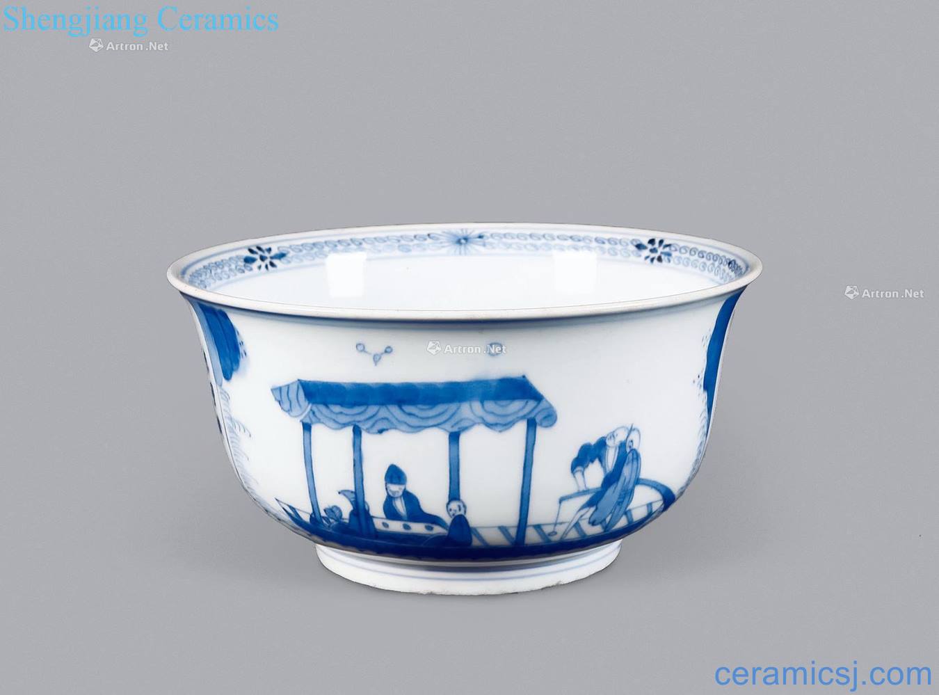 qing Blue night chibi jade bowl