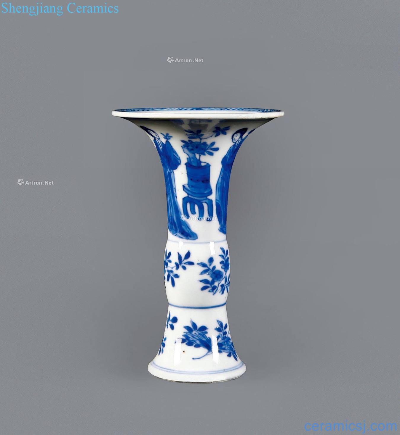 The qing emperor kangxi However, blue and white vase with
