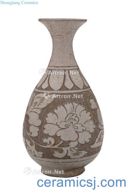 The yuan dynasty Magnetic state kiln okho spring bottle