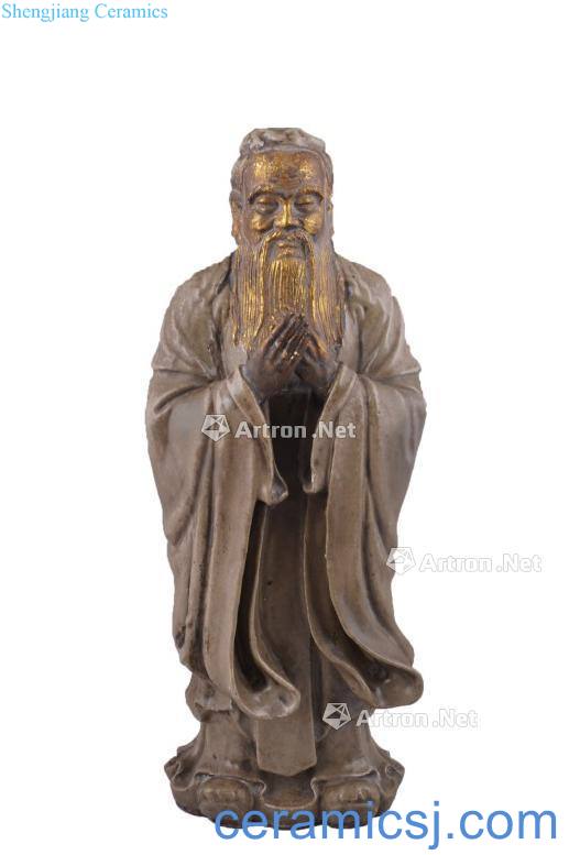 In the late yuan dynasty Longquan celadon Confucius teaching stands resemble