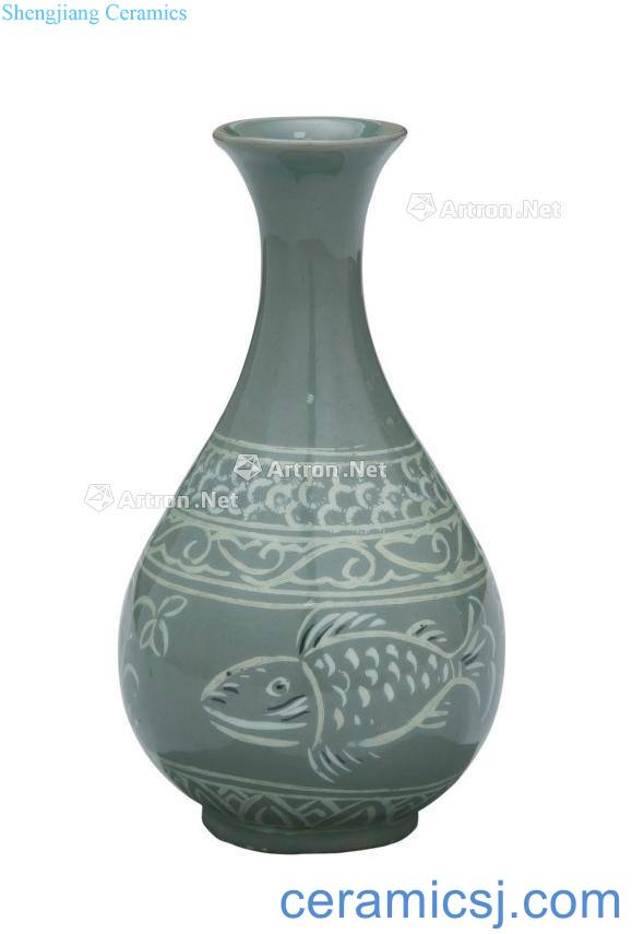 Ming Koryo celadon okho spring bottle