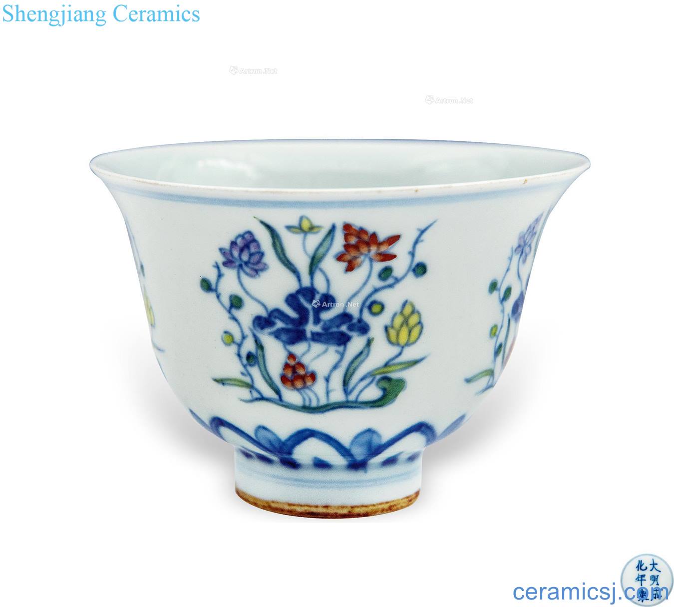 Qing imitation chenghua bucket cup