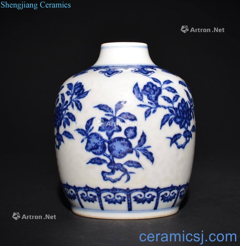 The Qing Dynasty A BLUE AND WHITE JAR