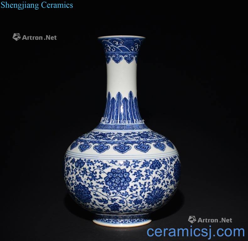 The Qing Dynasty A MING - STYLE BLUE AND WHITE VASE