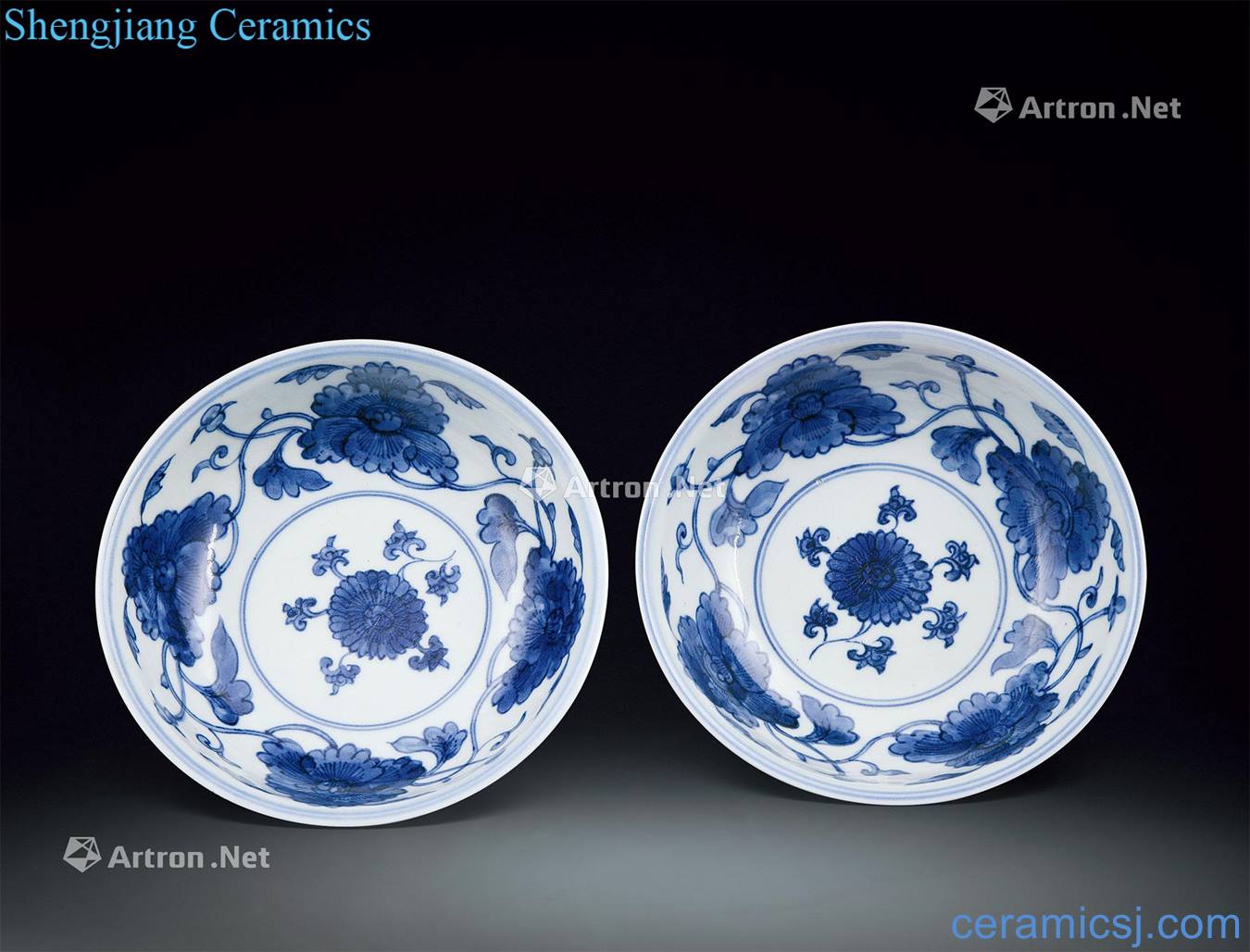 Ming Blue and white flower bowl (a)