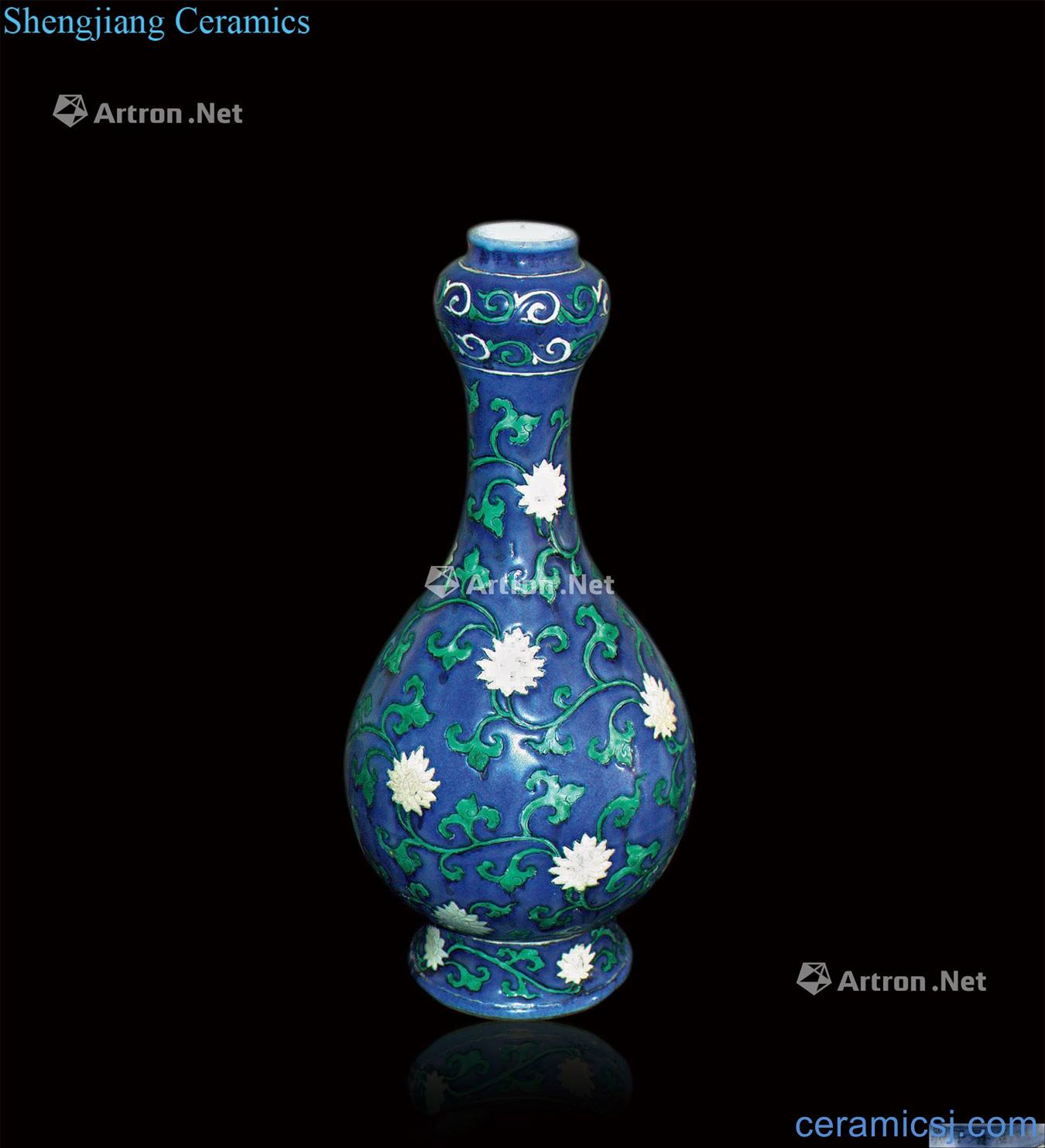 Ming plain tricolour flower bottles of garlic