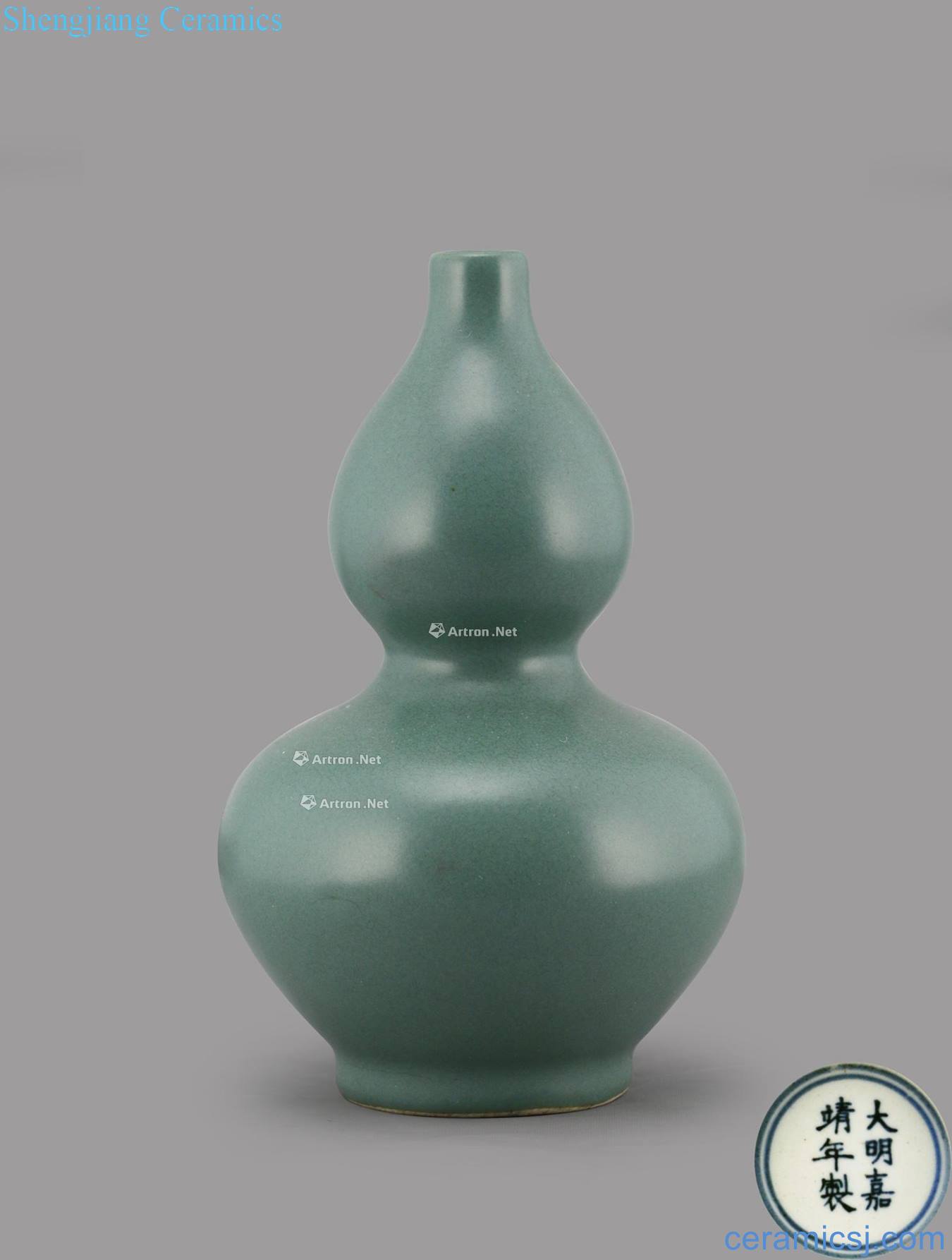 Ming Sky blue glaze bottle gourd