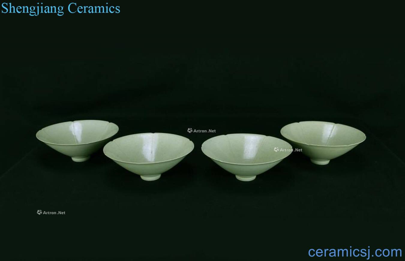 The song dynasty Shadow left kiln mouth tsing kwai hat to bowl (4)