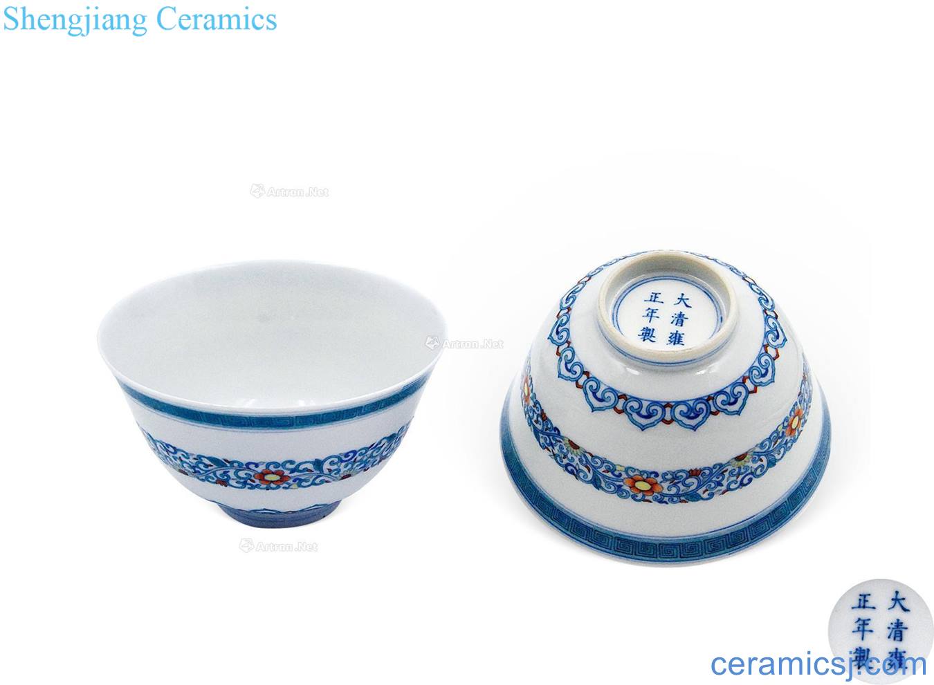 In the qing dynasty blue and white bowl (a)