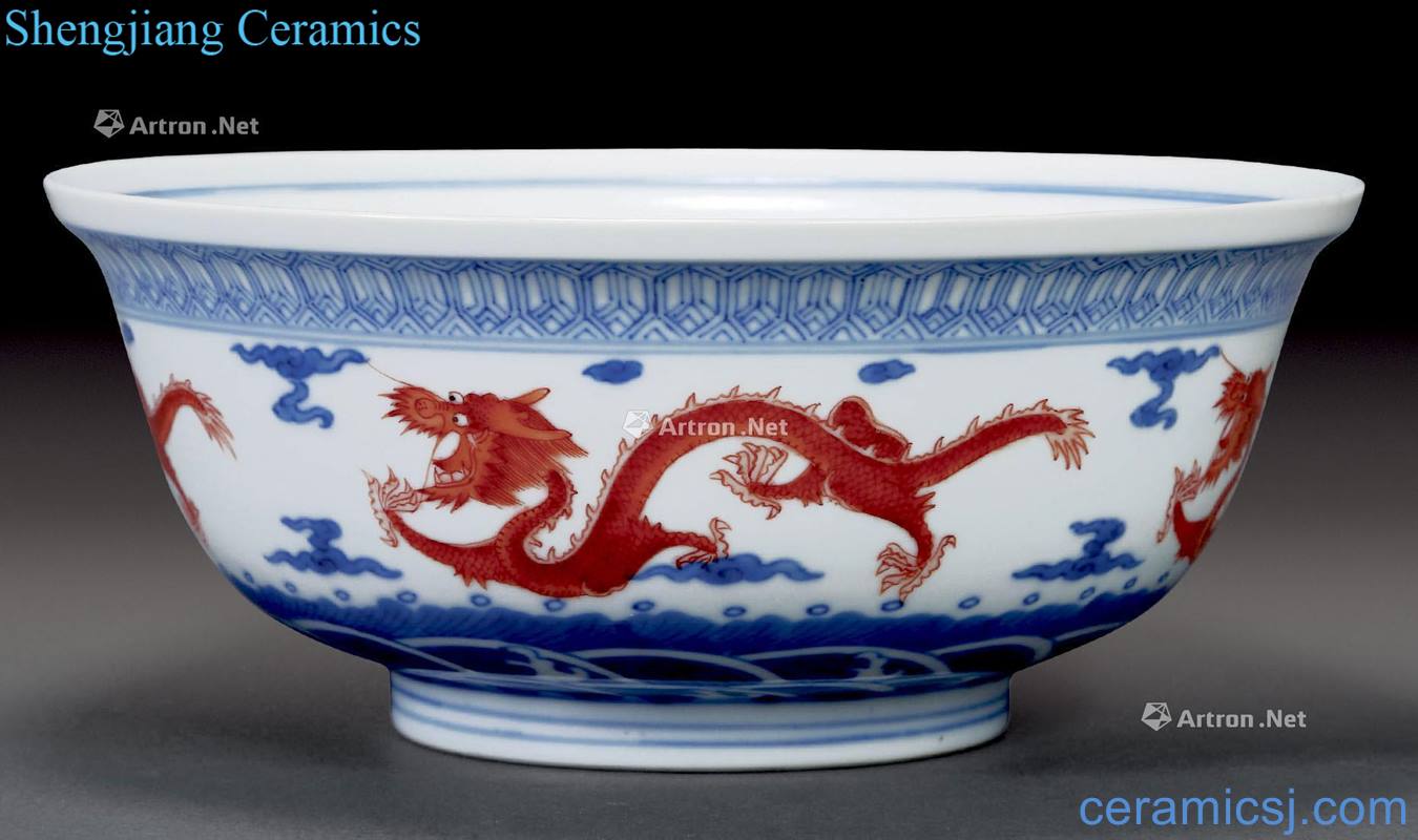 qing Blue and red bowl