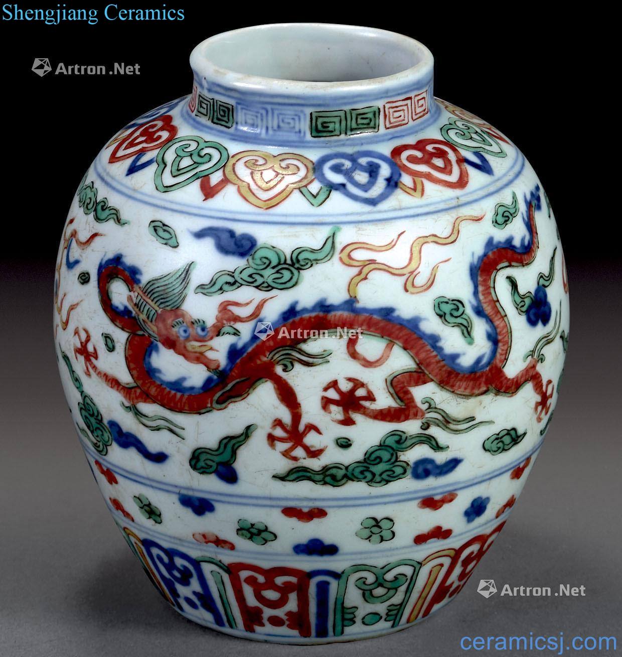 Ming Five dragon grain canister