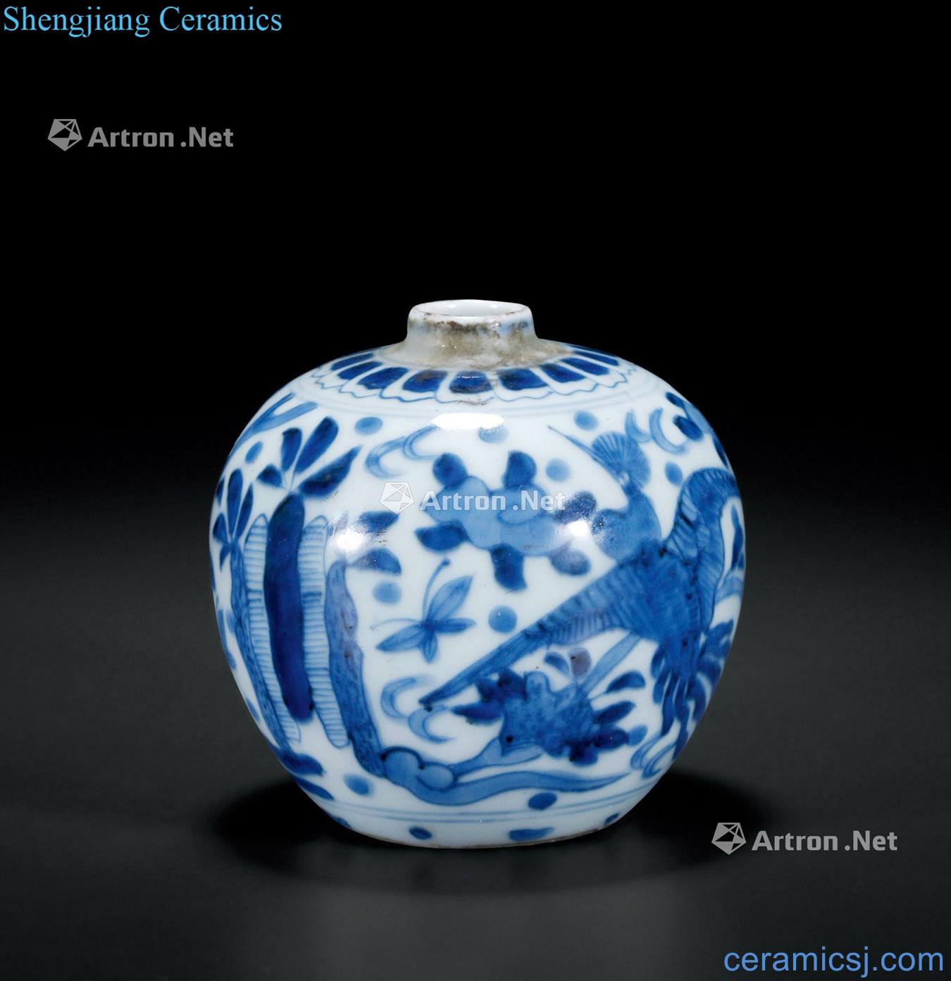 qing Blue and white grain tank