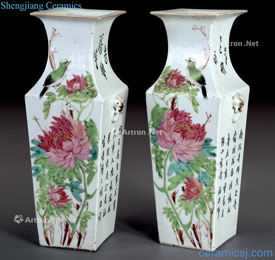 Clear pastel prosperous old vase (2)