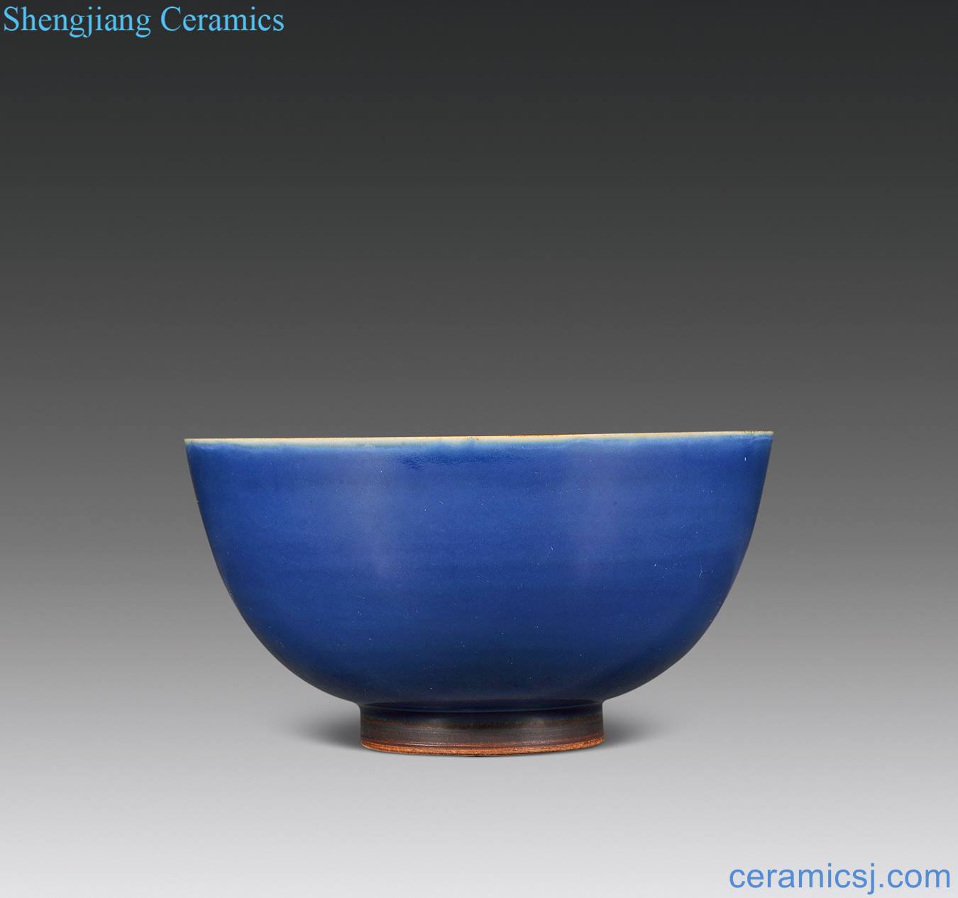 Ming jiajing Mohammedan blue glaze big bowl