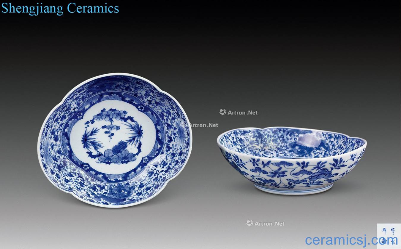 Chenghua paragraph Blue and white sijunzi wing bowl (a)