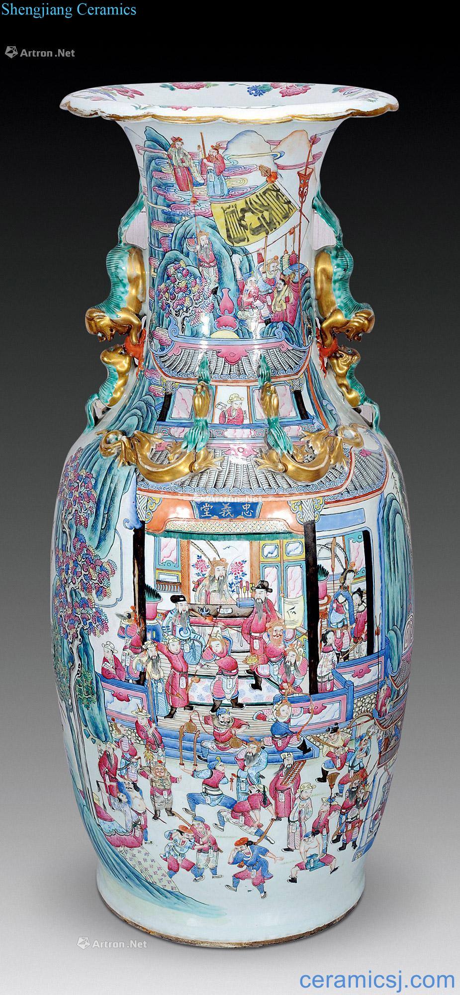 Mid qing pastel shuihu one hundred and eight will be large bottle