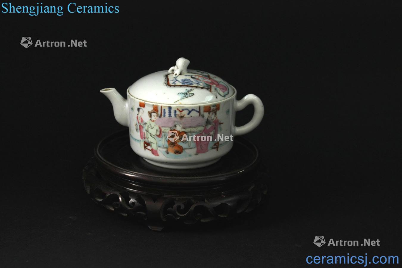 Stories of dajing pastel grain teapot