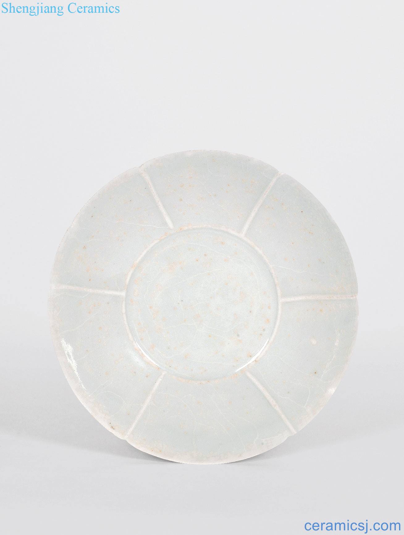 yuan Shadow blue glaze flower disc