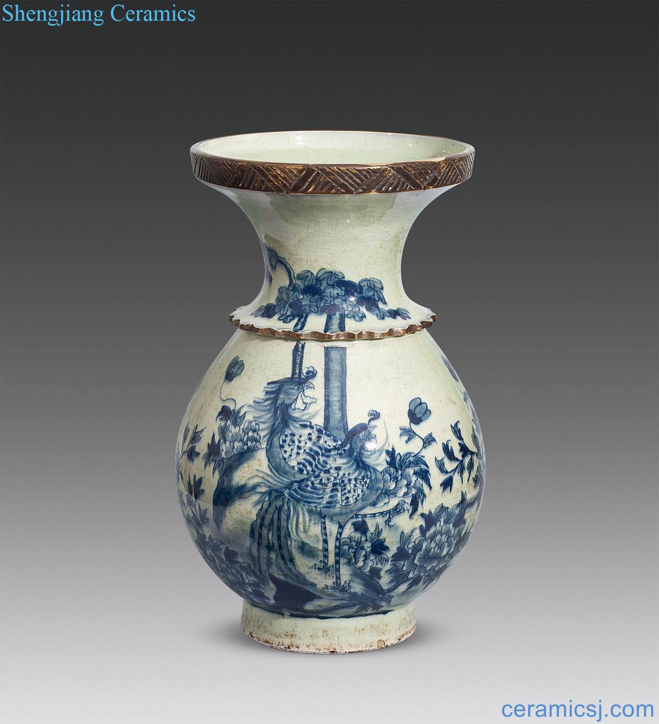 Qing daoguang Blue and white design
