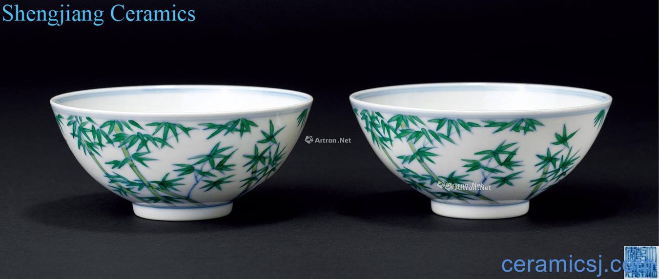 Qianlong bucket color bamboo grain bowl (a)