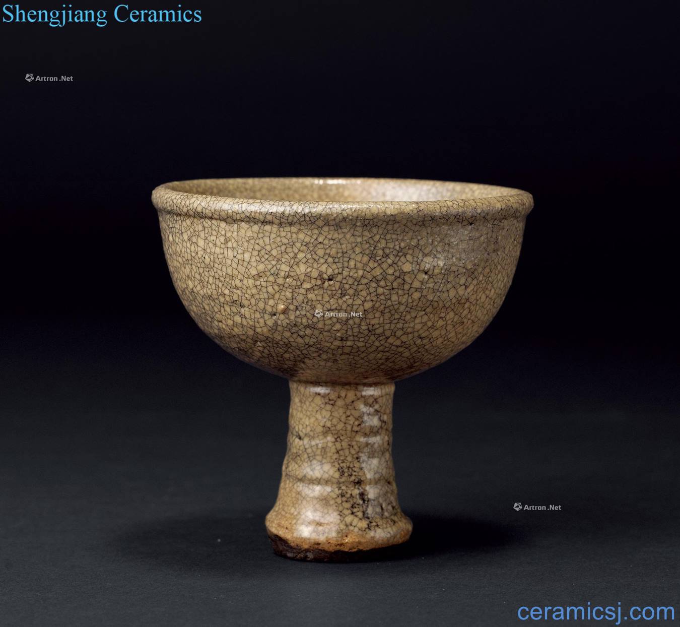 yuan Elder brother kiln meters glaze footed bowl