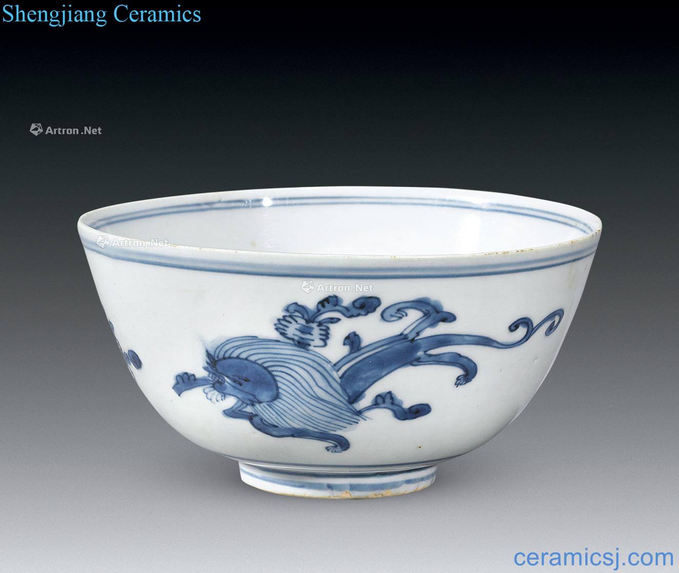 Ming Blue and white therefore dragon bowls