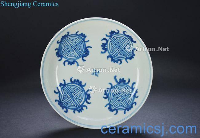 dajing Blue and white five jianzhang, offering life of plate