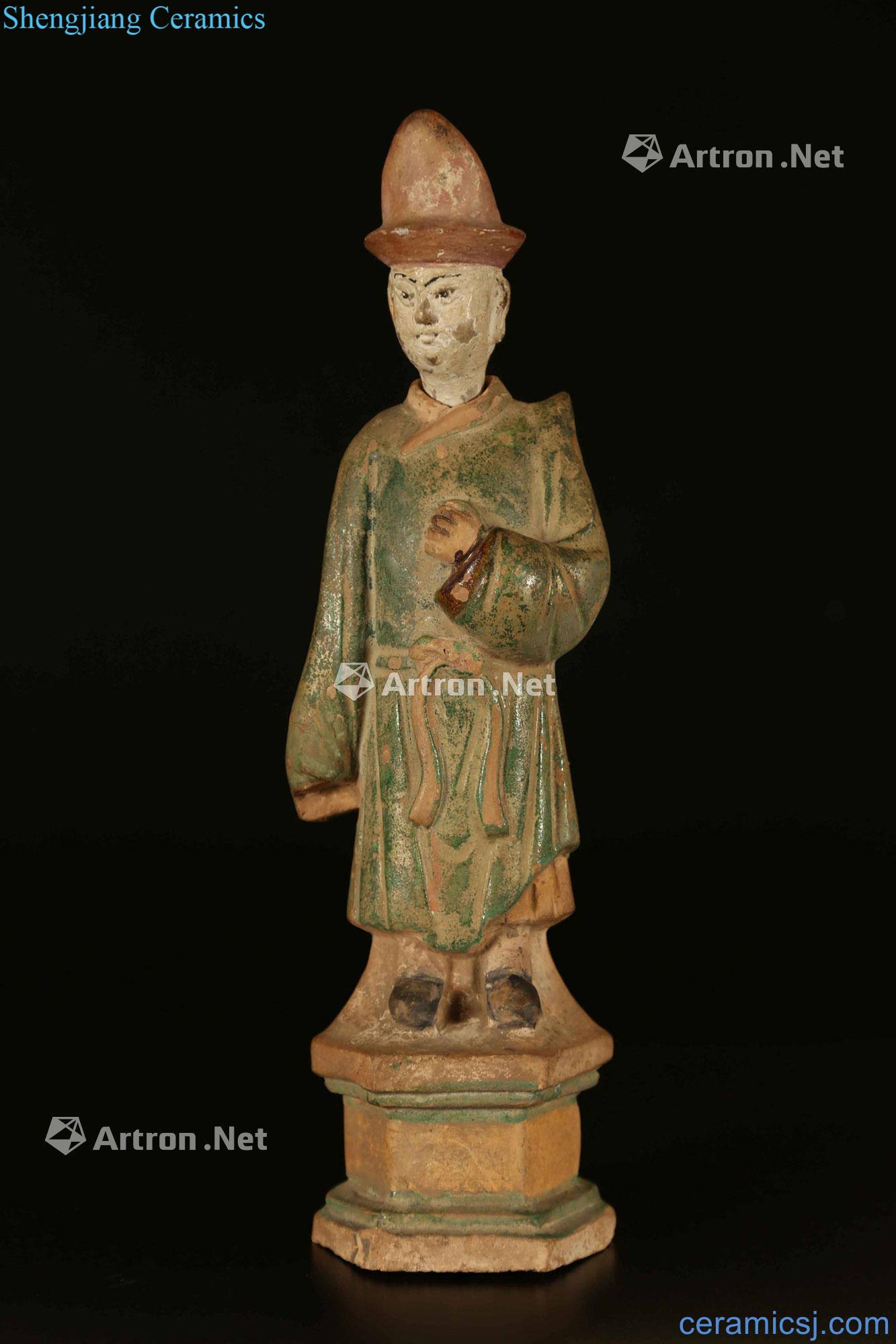 Ming dynasty A FUNERARY EARTHENWARE (MINQI) CHINA