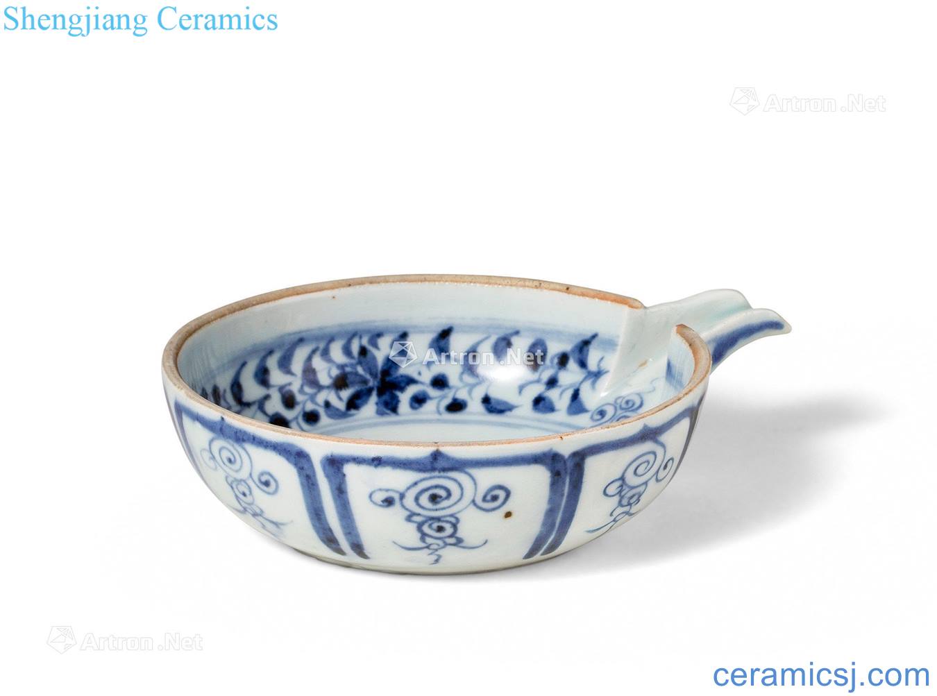 Ming Blue and white with a bunch of lotus wen yi
