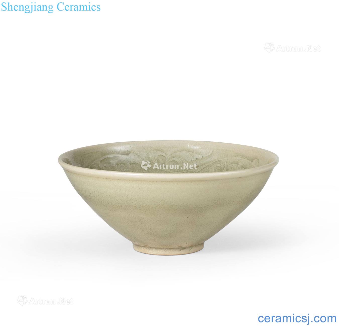 Ming Yao state kiln branch green-splashed bowls