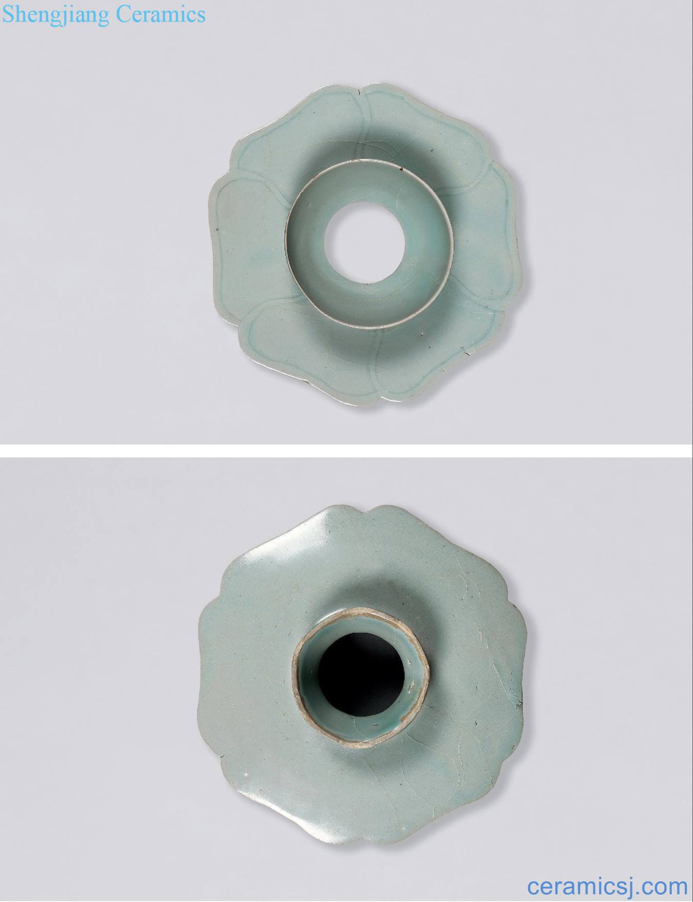 In the 13th century koryo celadon six disc holder