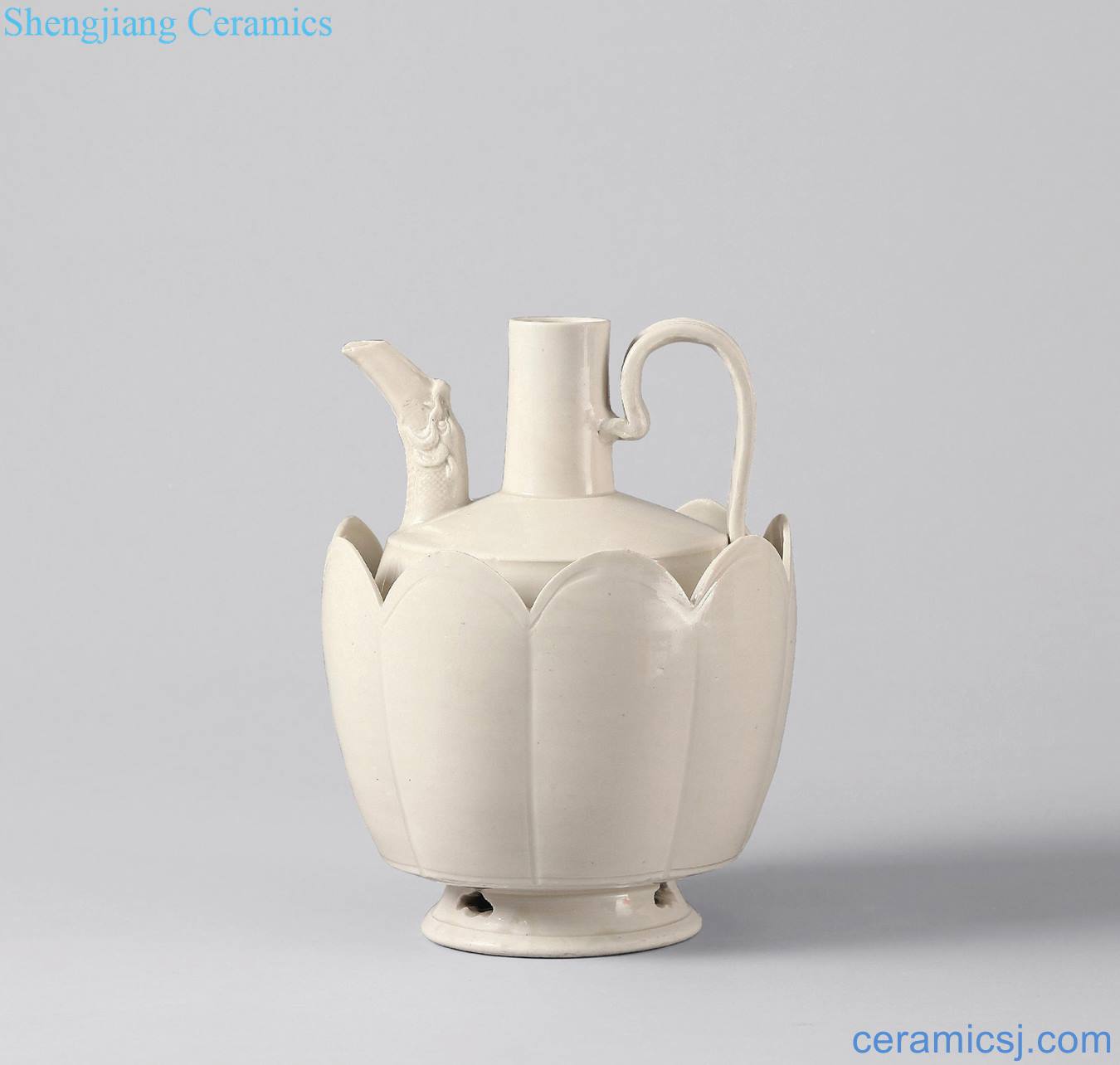 yuan Kiln melon prismatic dragon a pot temperature and lotus-shaped bowl (a)