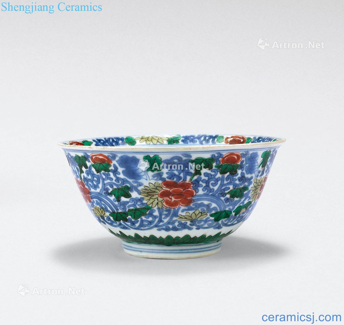 The qing emperor kangxi colorful flower bowls