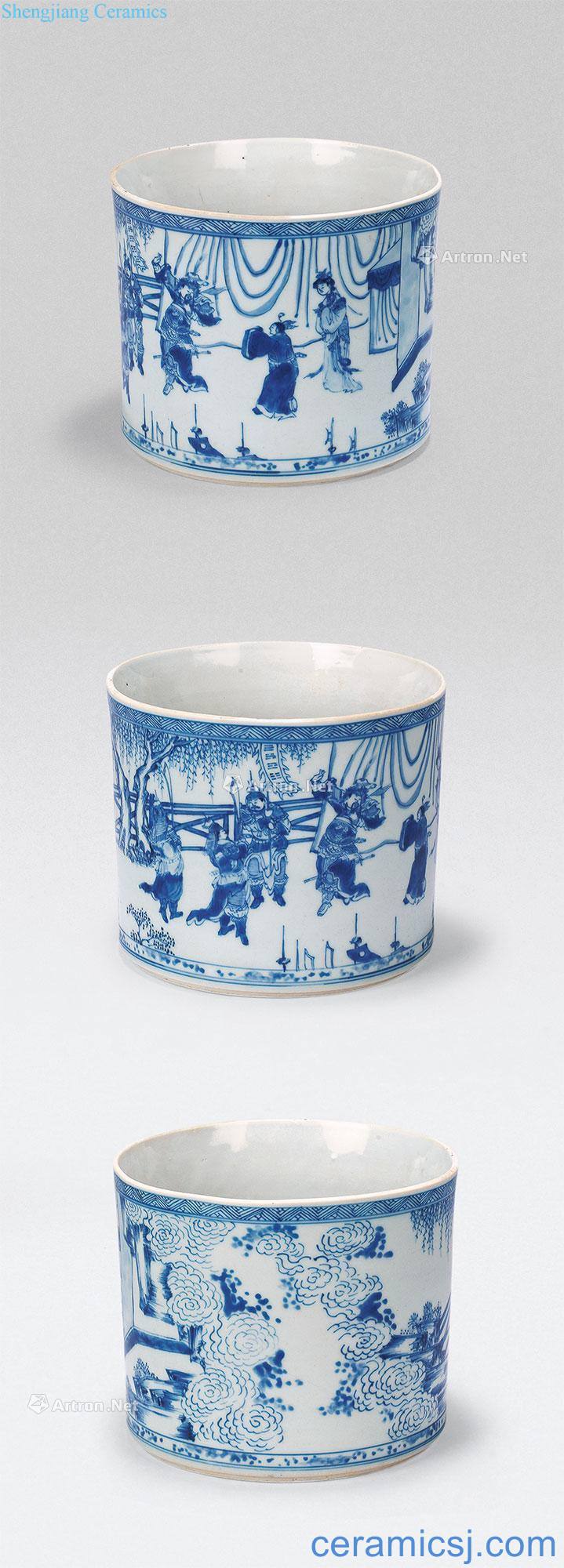 The qing emperor kangxi character pen container (a)