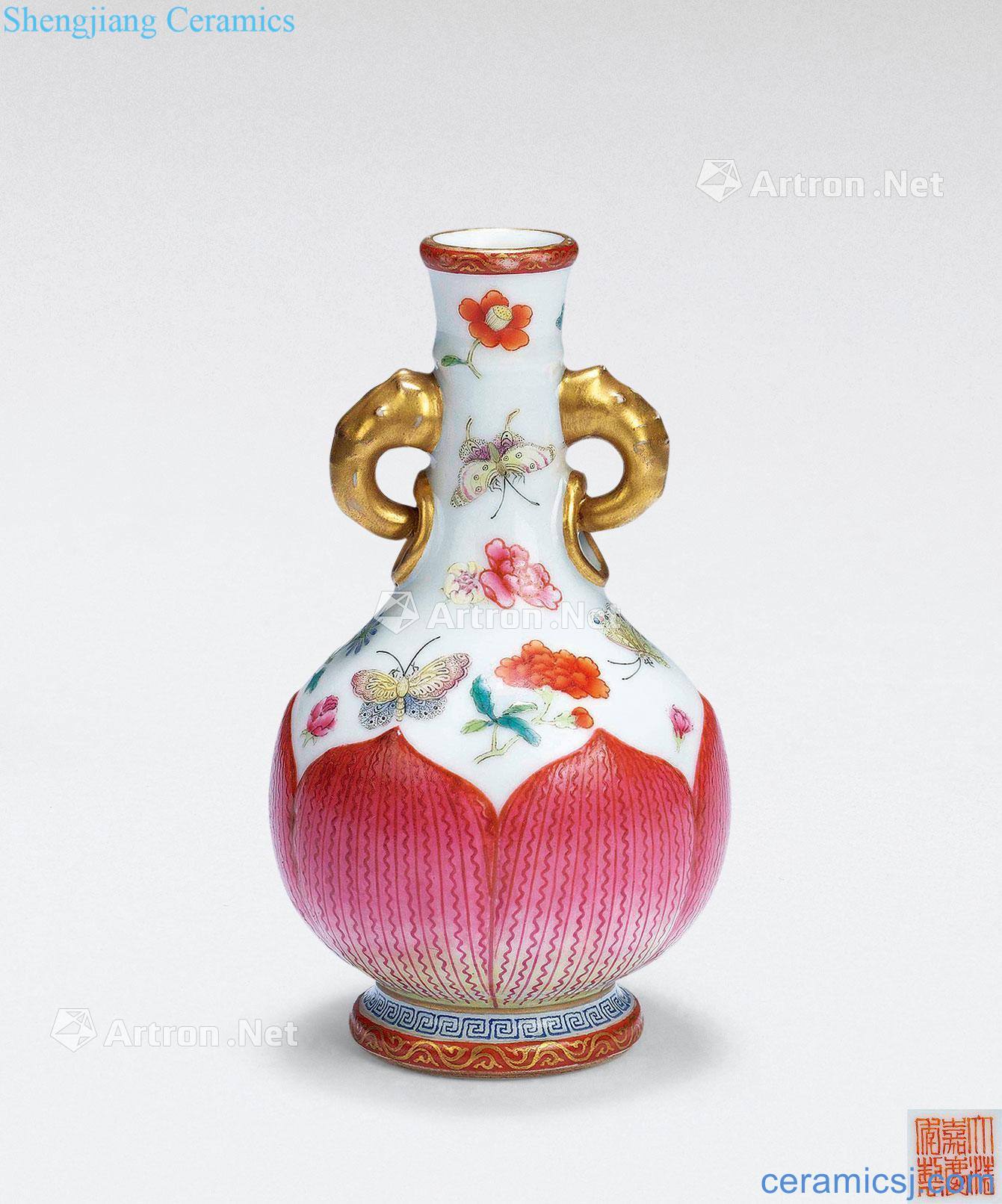 Qing jiaqing pastel flowers like the small bottle