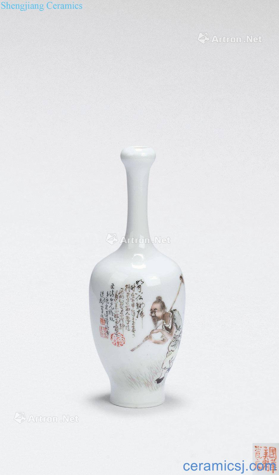 The republic of China Garlic bottle XingFan fairy pastel characters