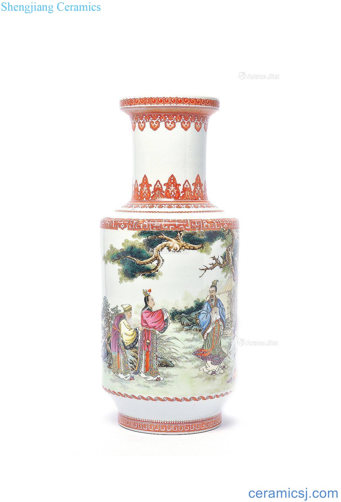 In 1958, pastel qu yuan a bottle