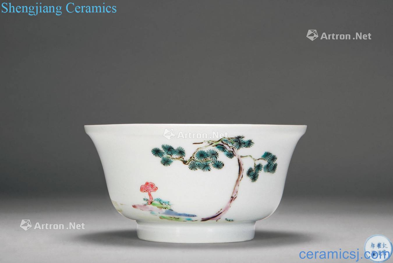 Qing yongzheng pastel Gao Shitu bowl