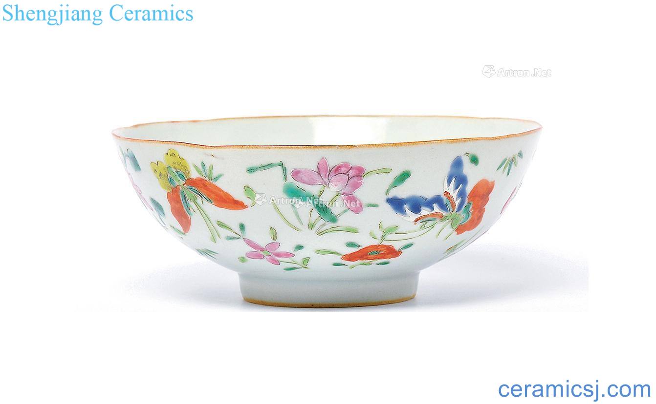 Flower butterfly tattoo bowl clear pastel fold branches