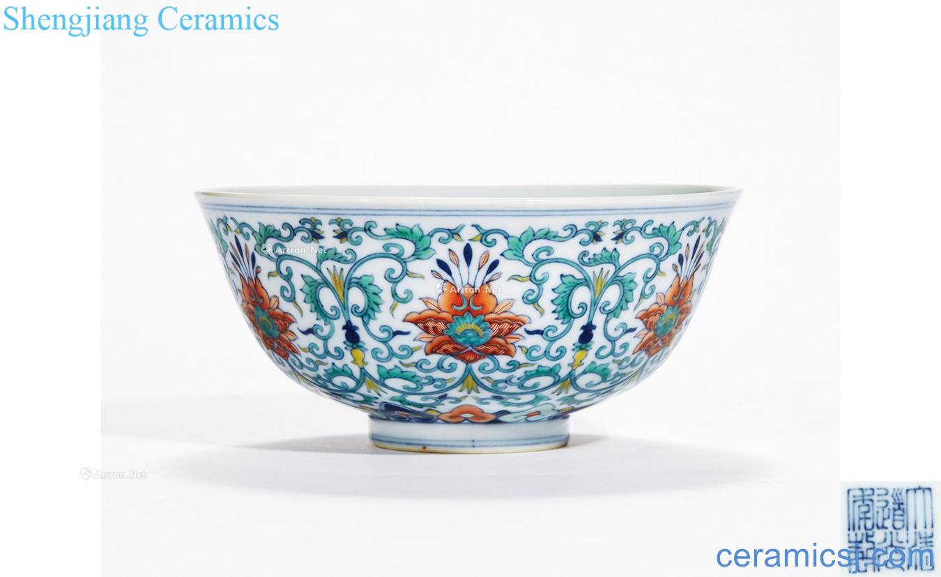 Clear blue bucket color flower bowls