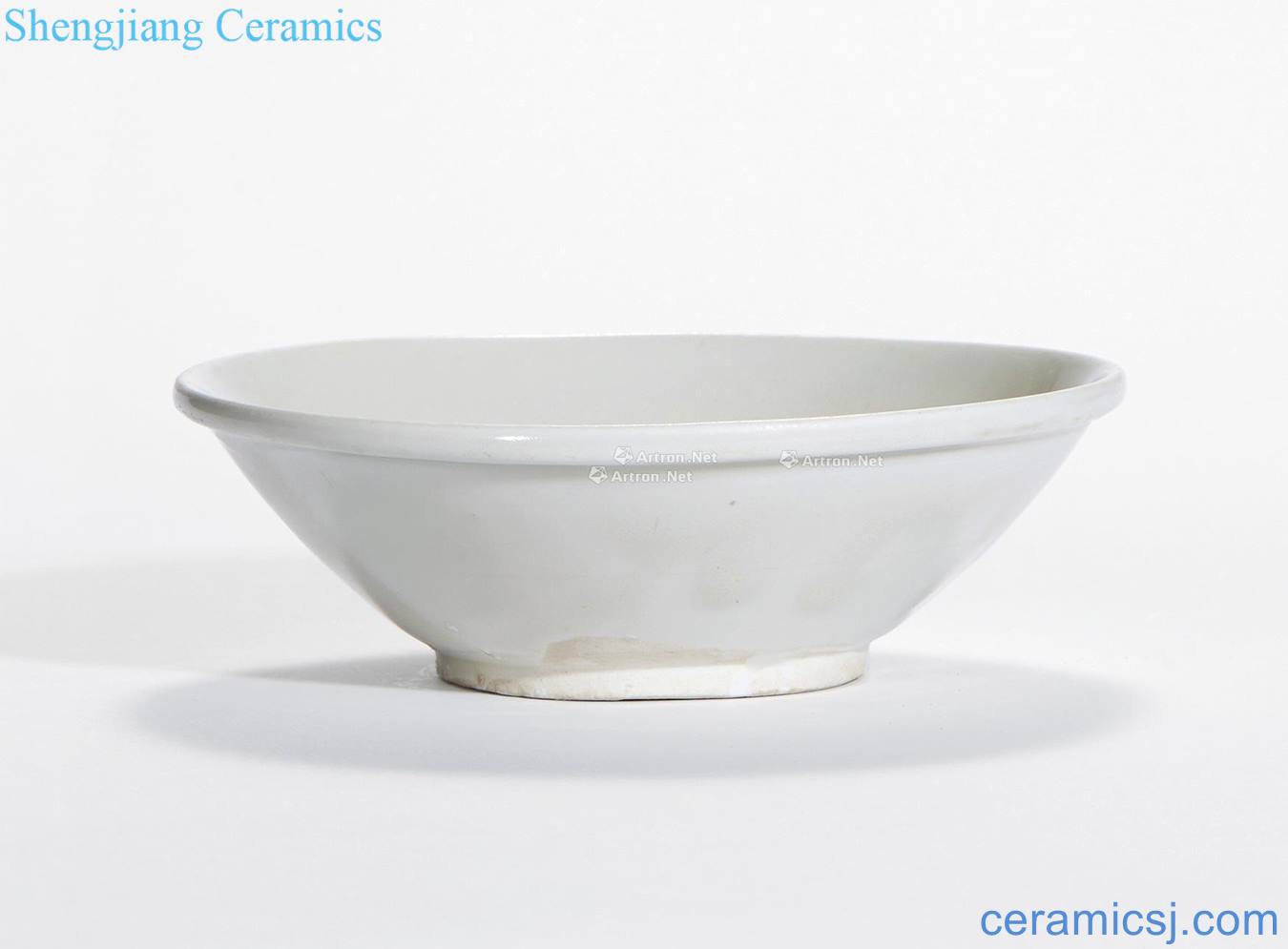 Ming Kiln white glazed bowl volume lip