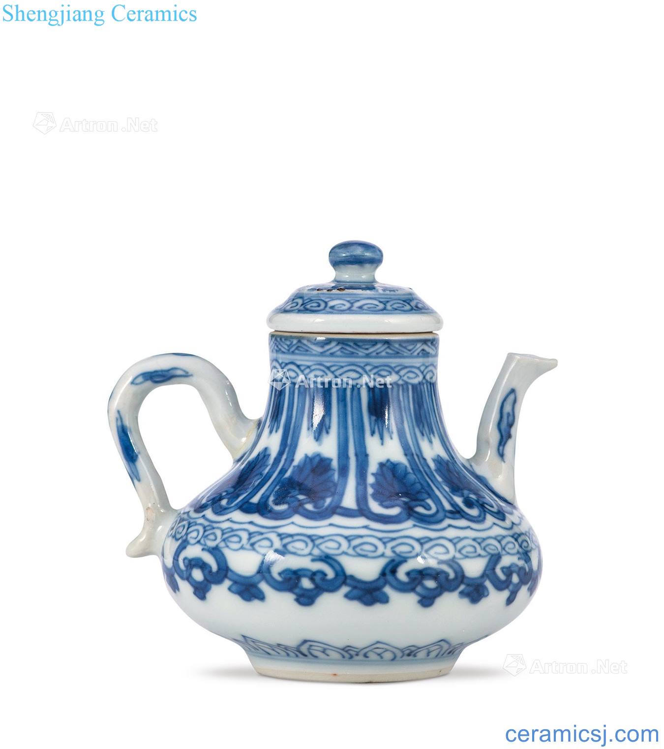 The qing emperor kangxi Small pot of blue and white