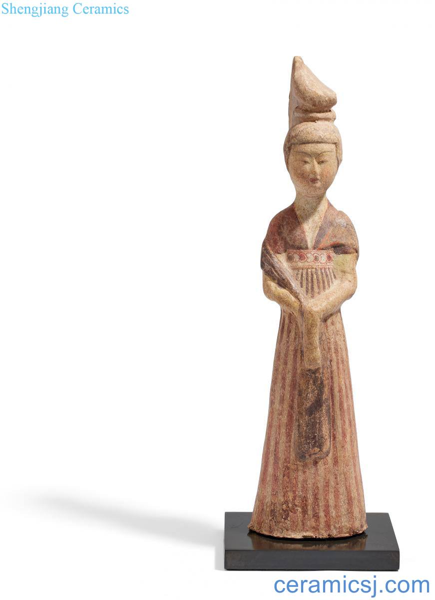 In the seventh century female figurines coloured drawing or pattern